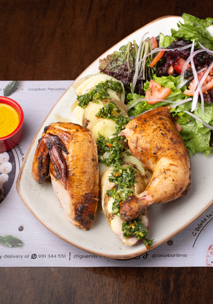 1/2 POLLO AHUMADO